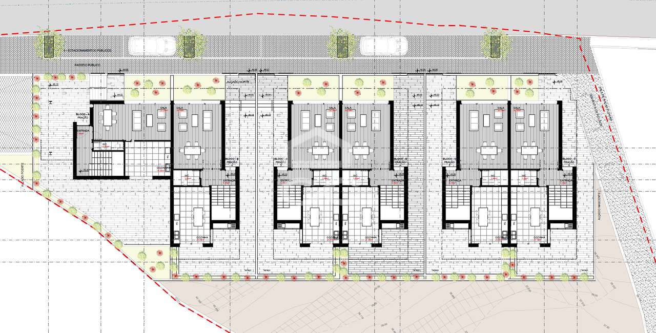 Moradia T4 nova, com jardim e terraço, em condomínio privativo com pis-46