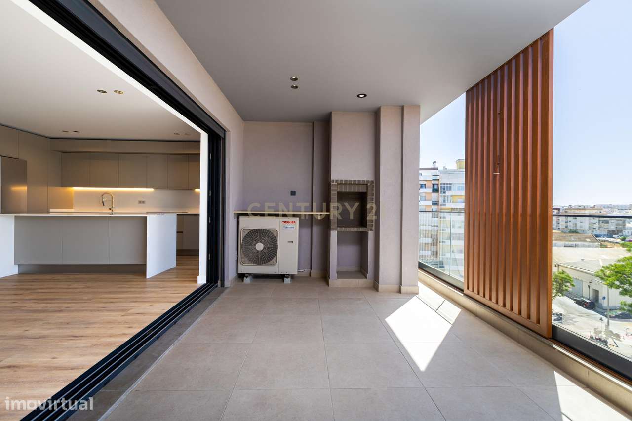 APARTAMENTO T2 NOVO DE LUXO EM FARO  PISCINA | GINÁSIO | DOMÓTICA E PA-7