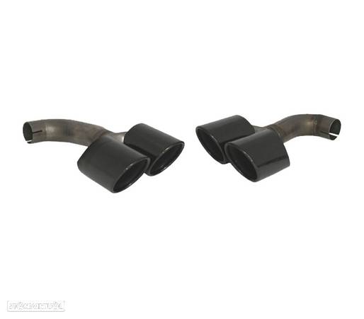 PONTEIRAS DE ESCAPE PARA BMW X4 18-20 LOOK M PRETAS - 5