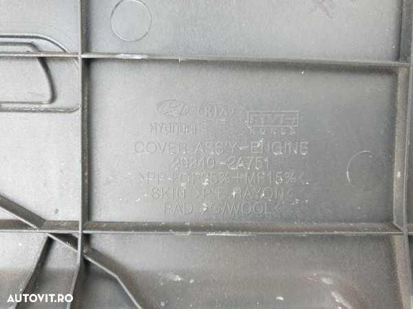Capac Protectie Antifonare Motor Kia Ceed Cee'd 2007 - 2013 Cod 29240-2A751 - 2