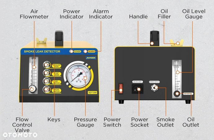 Dymny Tester szczelności układów Generator dymu - 7