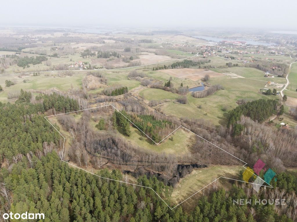 Działka rolna w otulinie lasu