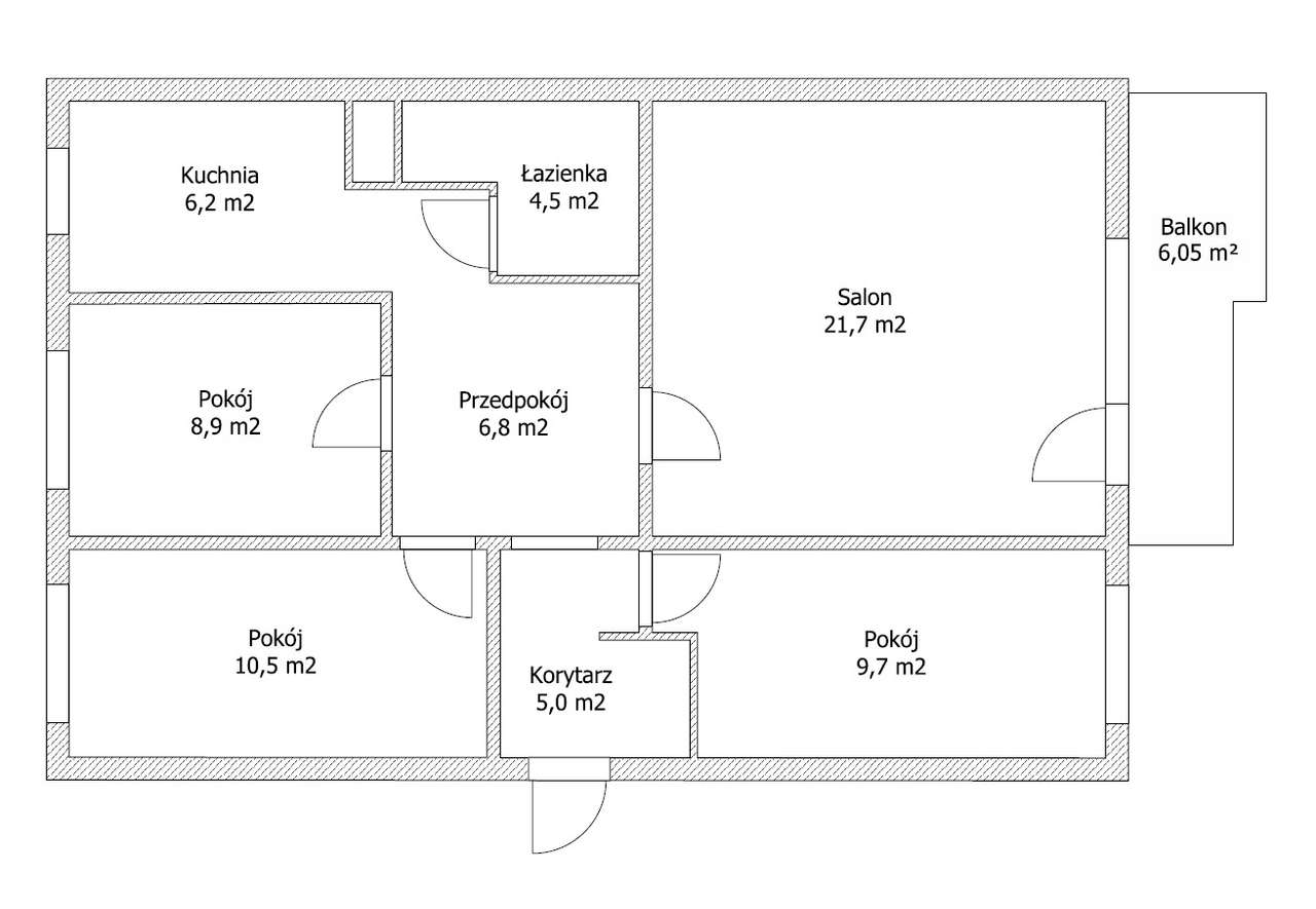 Piękne mieszkanie 4 pokoje i oddzielna kuchnia 77,30 m2-15