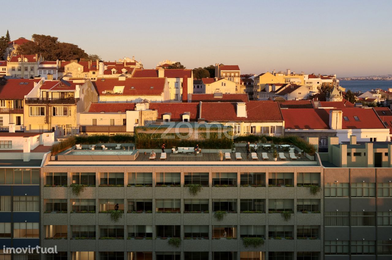 Apartamento NovoT1, Beira-rio, vistas magnificas sobre o Tejo, piscina