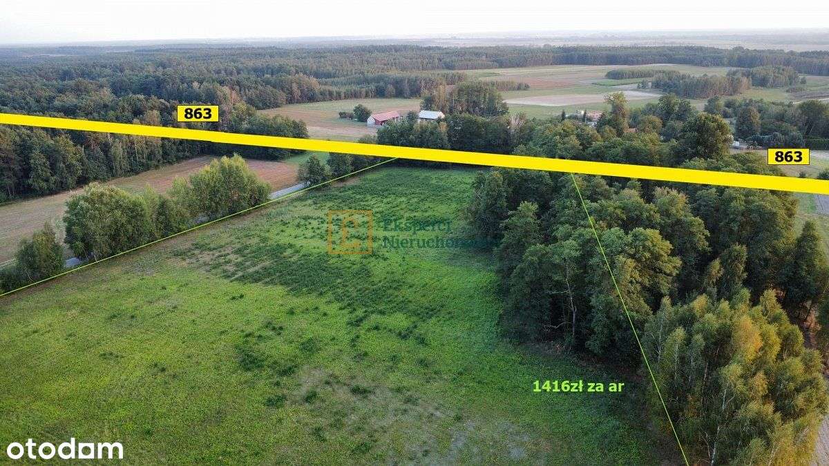 Ponad 3 hektary w jednym kawałku, Rvi, 1416 zł/ ar-4