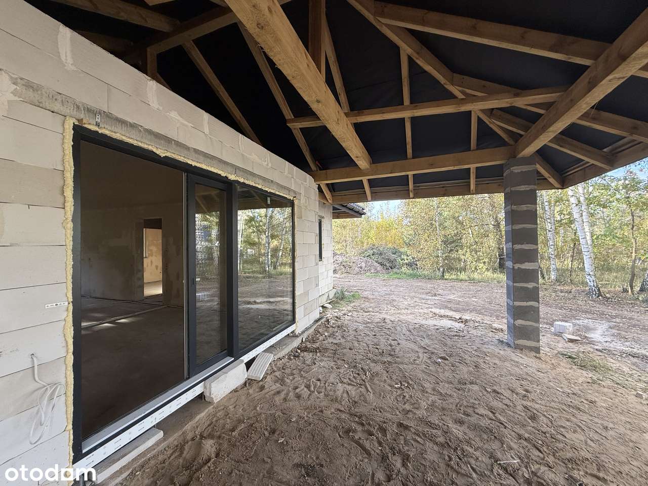 Dom w Owczarkach Stan Surowy Zamknienty , okolica las - Pełny obrazek: 5/19