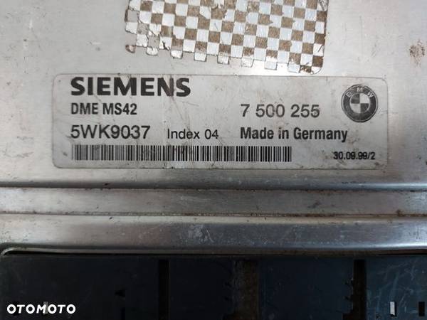Sterownik komputer silnika BMW 328 COUPE 2001r. 7500255 - 2