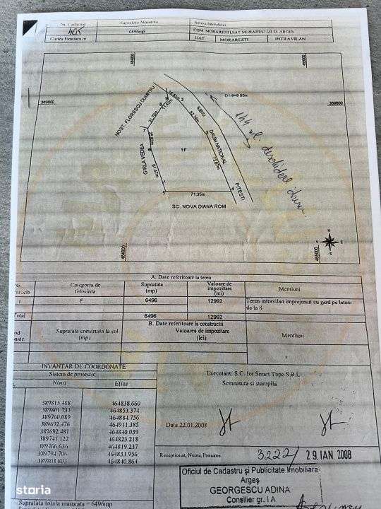 Teren intravilan 6.500 m²–Deschidere 144 ml drum european E81, km 3 - Imagine principală: 4/5