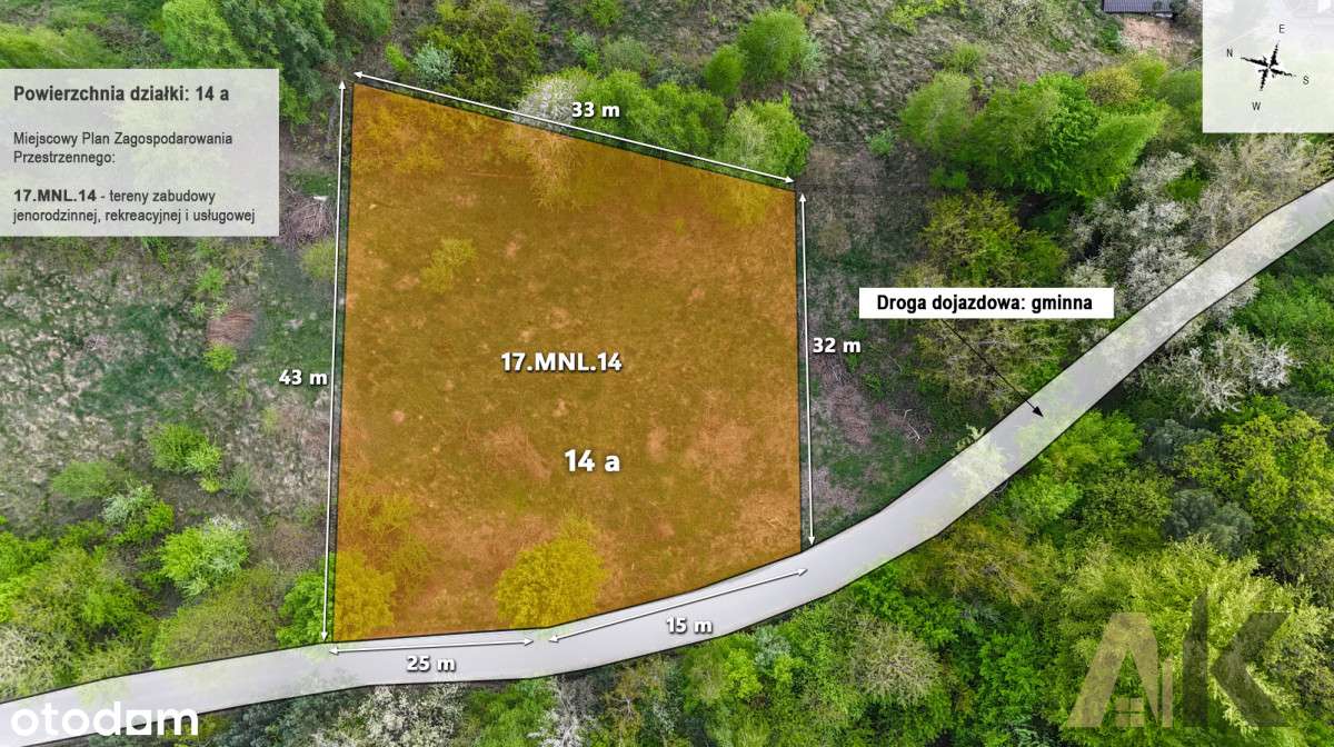 Działka budowlana z widokiem na jezioro! - Pełny obrazek: 4/13