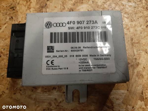 Sterownik ciśnienia opon Audi A6 RS6 4F0907273A - 1