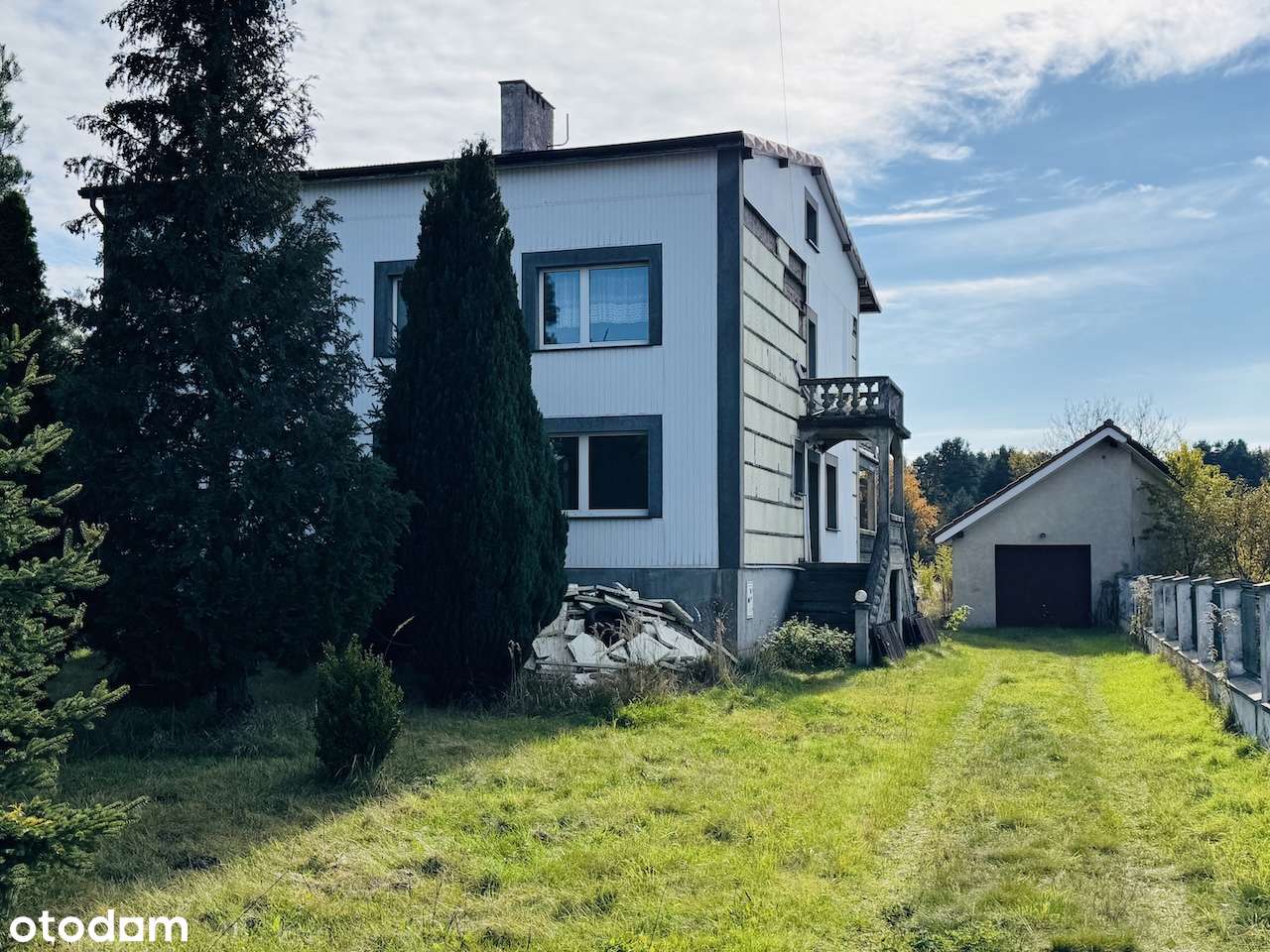 Dom z potencjałem-projekt, dużą działką ze stawem przy lesie-3