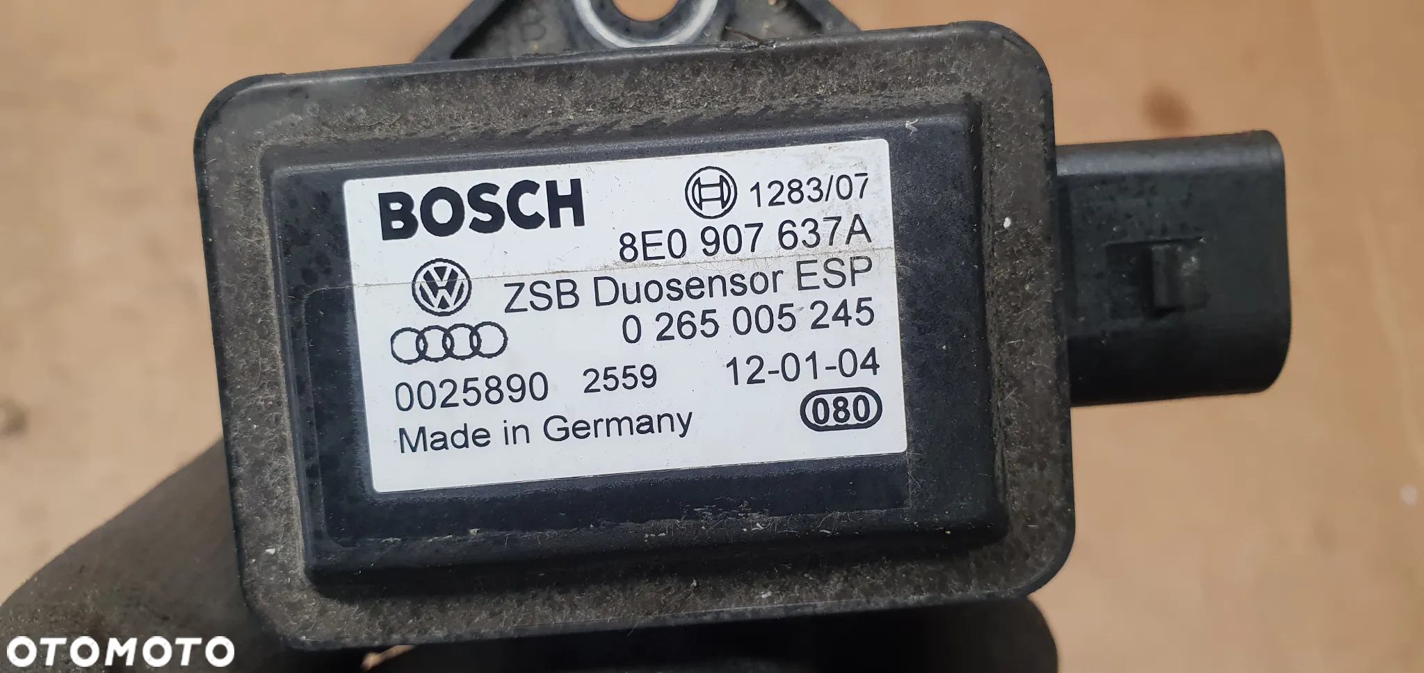 Moduł czujnik sensor ESP Audi A4 B6 8E0907637A - 5