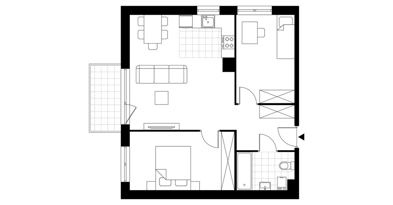 3-pokojowe mieszkanie 55m2 + balkon Bez Prowizji - Pełny obrazek: 4/9