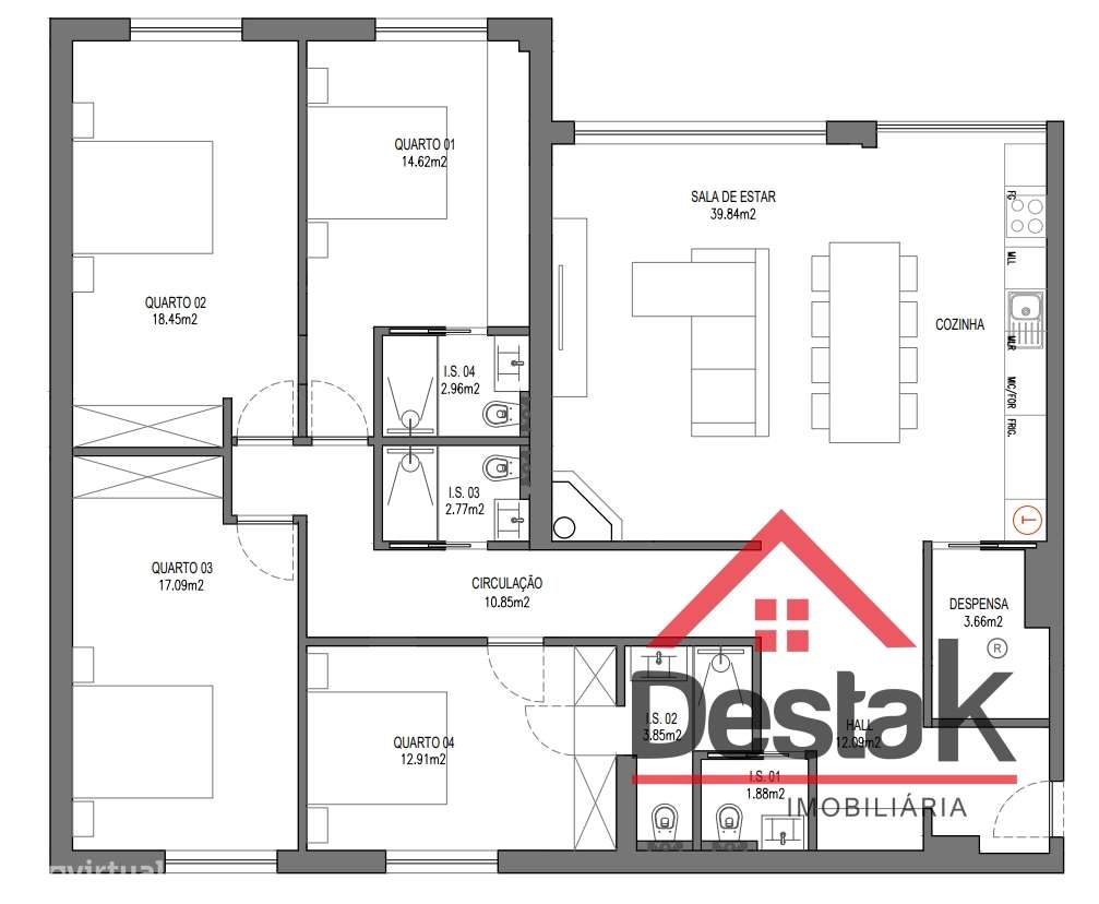Apartamento T4 Venda em Massamá e Monte Abraão,Sintra-14