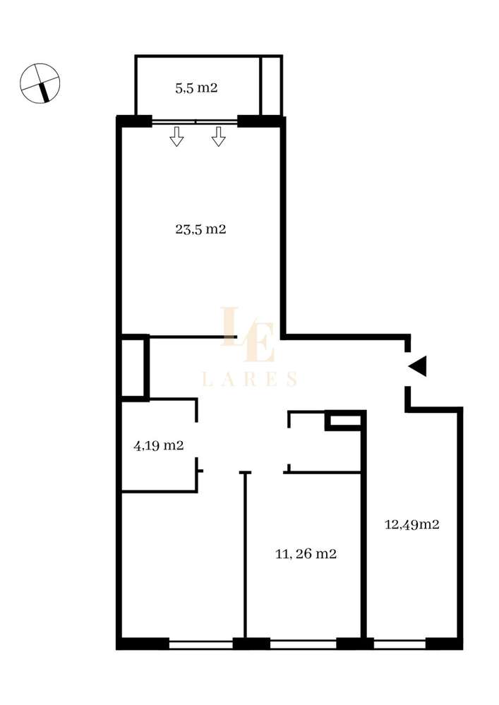 Dwustronne|Patio na dachu|Parking|Balkon|KW-18