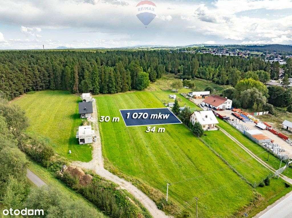 Działka na sprzedaż - Ludźmierz - Pełny obrazek: 1/17