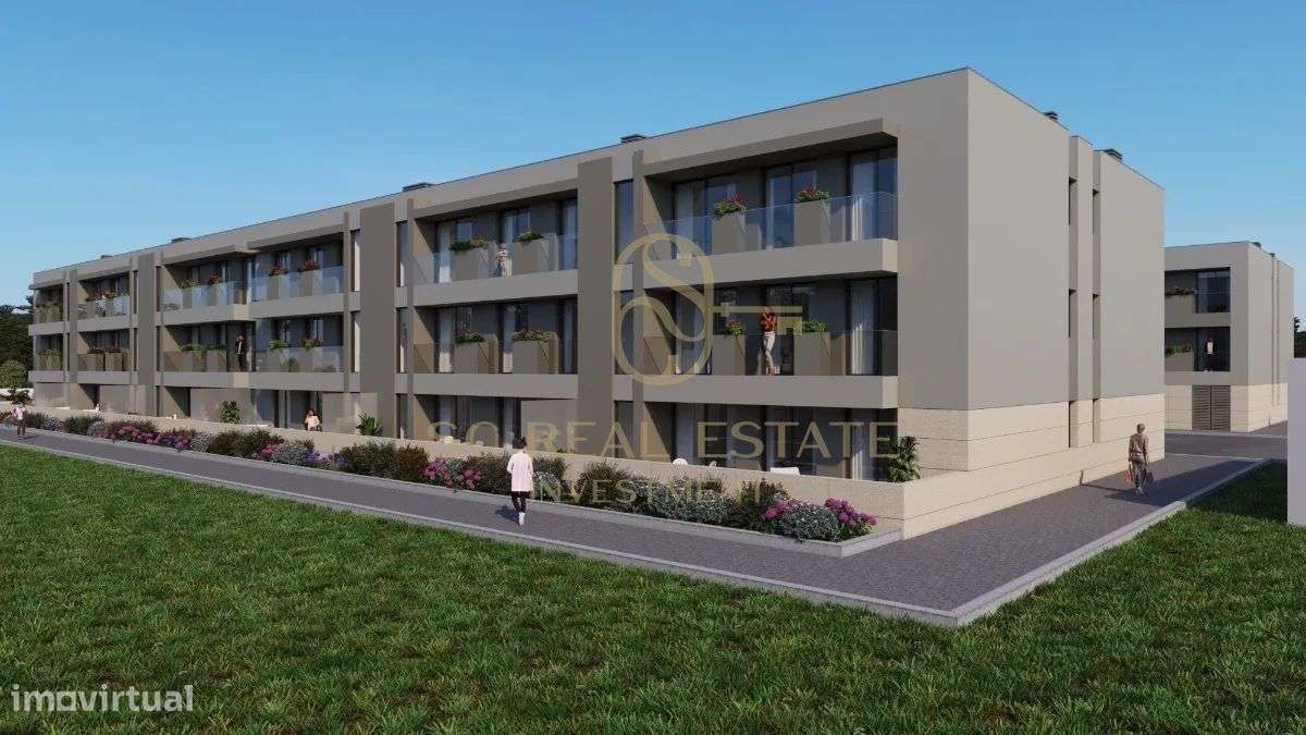 Apartamento T2+1 com terraço, Novo, com dois Lugares de Garagem Maia-5