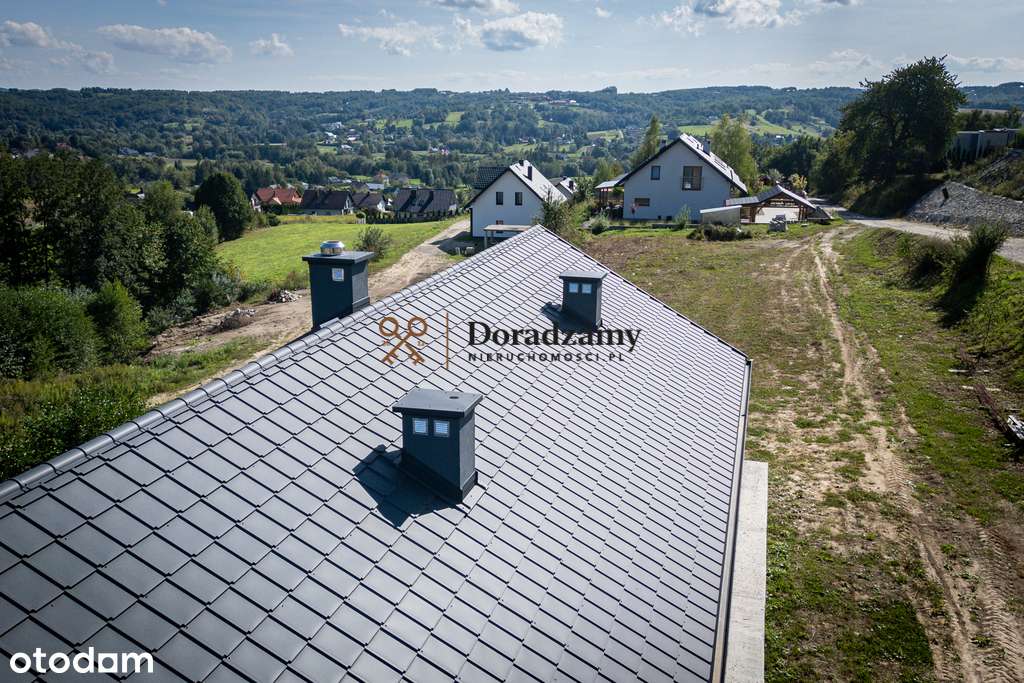 Widokowa działka z domem w stanie surowym zamk. - Pełny obrazek: 4/7