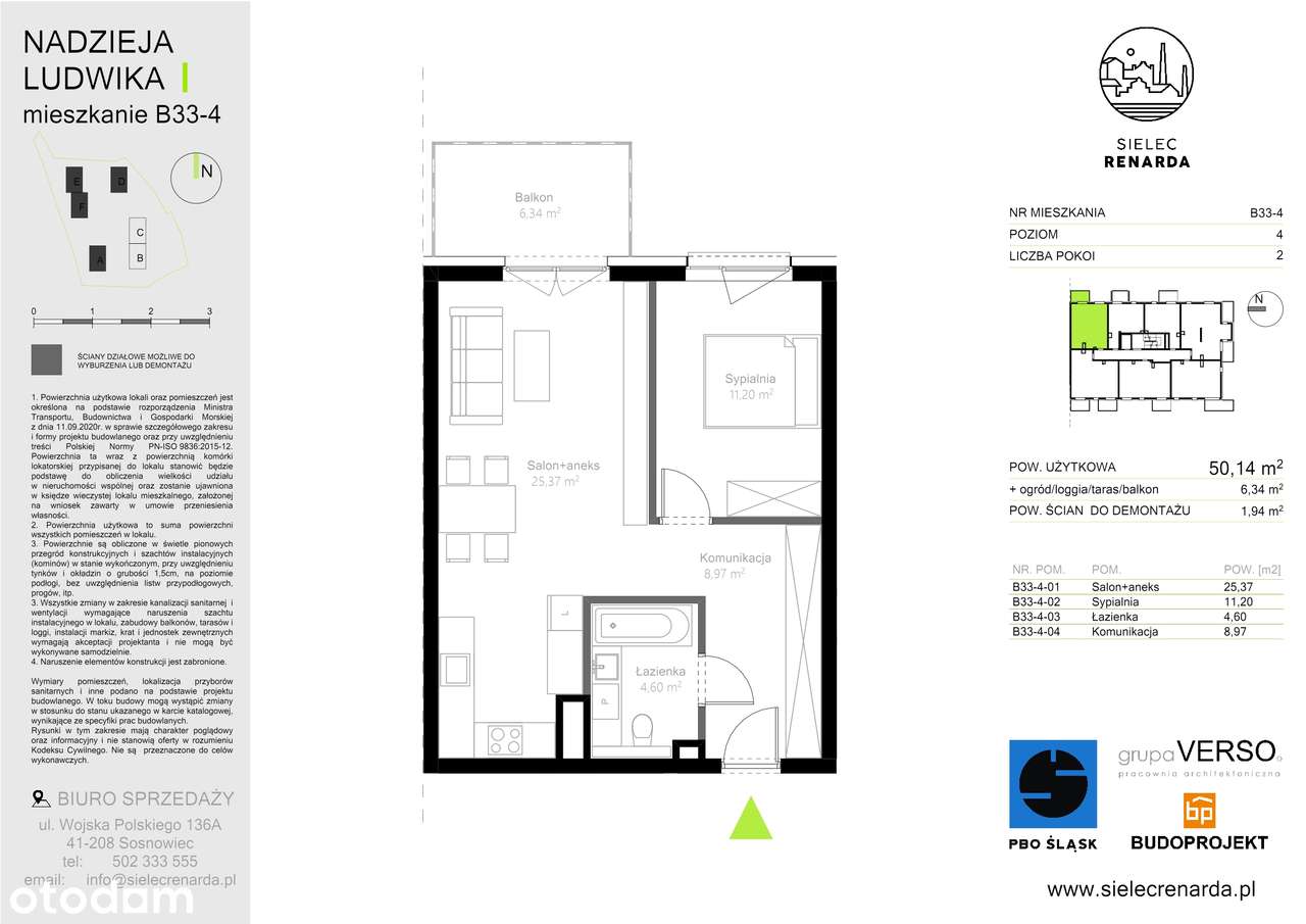 Sielec Renarda | etap 2 | mieszkanie 2-pok. | B33 - Pełny obrazek: 2/8