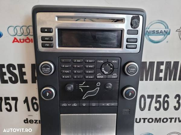 Consola Centrala Modul Comenzi Panou Clima Radio CD Navi Volvo V70 XC70 S80 II An 2007-2012 - 4