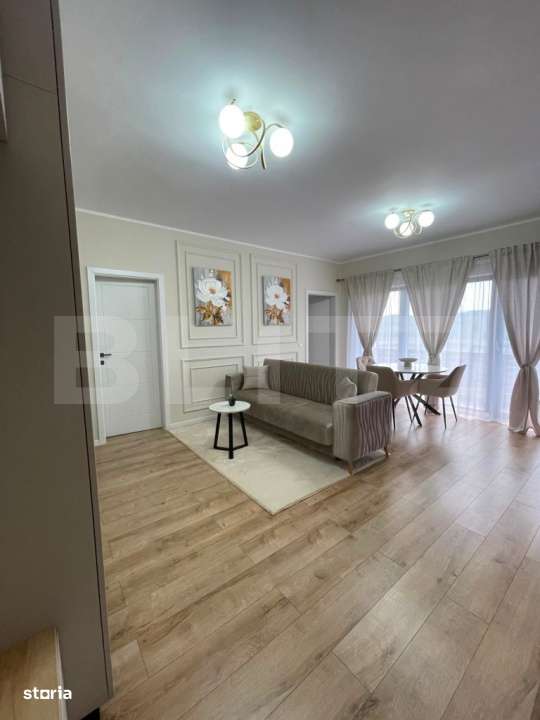 Apartament 40 mp | 2 camere ultrafinisat | complet mobilat | balcon si-1