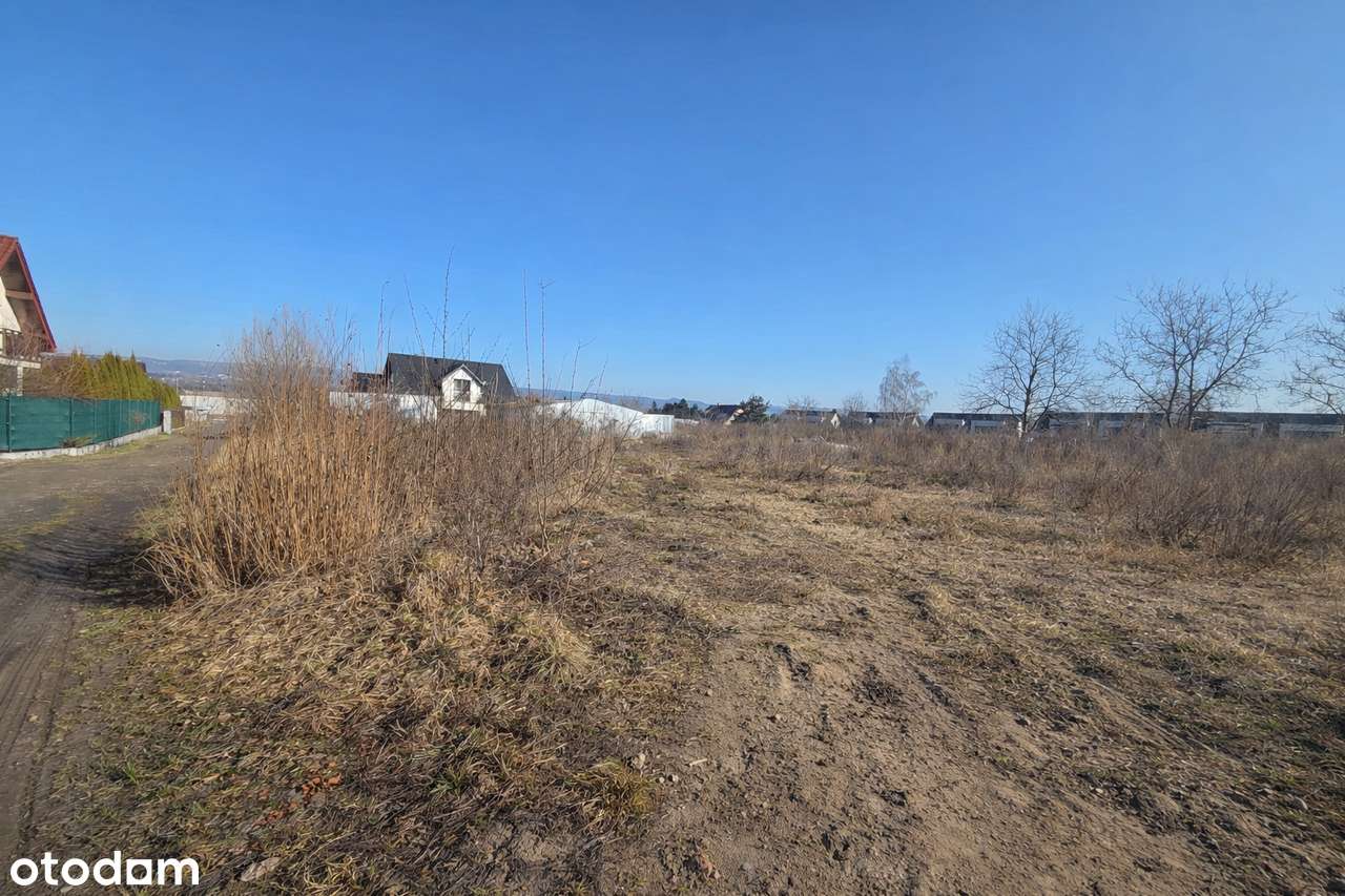 Działka budowlana 46 ar z pozwoleniem na budowę - Zabierzów-6