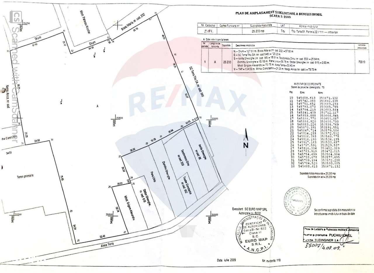 Vanzare Teren Intravilan 25.200mp Titu / Strada Tera - Imagine principală: 1/5
