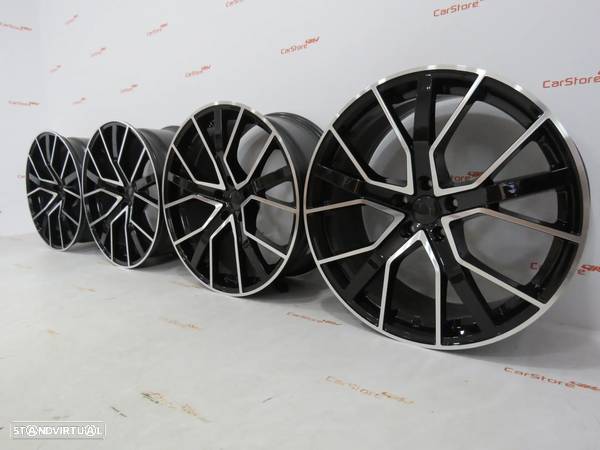 Jantes Look Audi RS6 20 x 9 et37 5x112 Pretas/ Polidas - 6