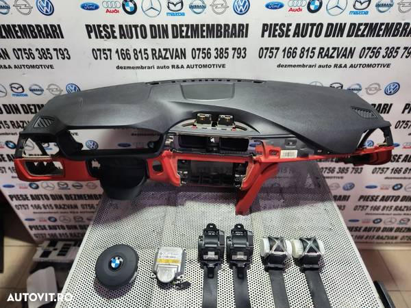 Plansa Bord Kit Airbag Volan M Paket Bmw F30 F31 F32 F33 F34 F36 F86 Seria 3 Seria 4 Volan Stanga M Paket - Dezmembrari Arad - 6