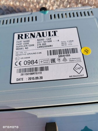 RENAULT CLIO IV 281150198r --a radio nawigacja now - 4