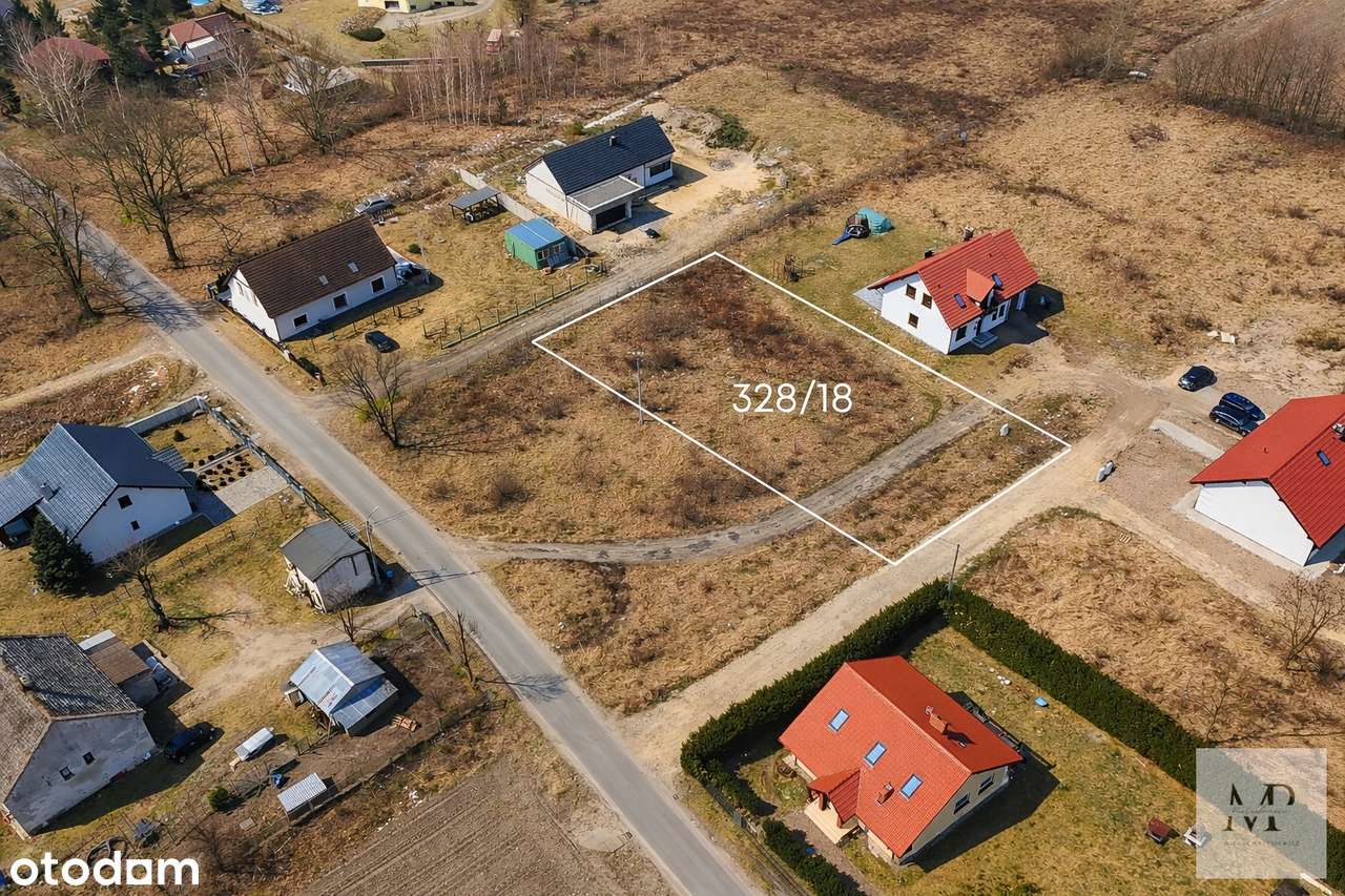 ZIELONA OKOLICA | DZIAŁKA BUDOWLANA 971 M² | MEDIA | DROGA ASFALTOWA-2