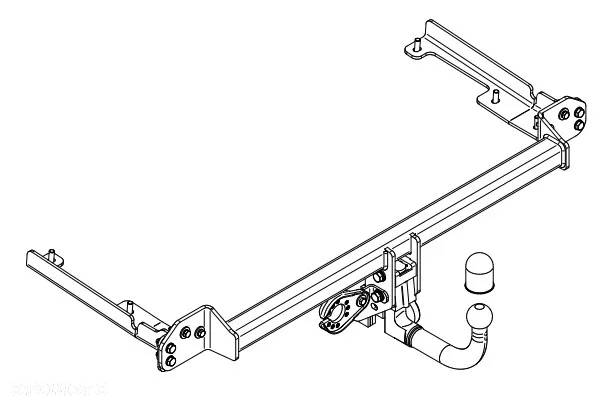 HAK HOLOWNICZY Z KULĄ WYPINANĄ PIONOWE ZABEZPIECZONĄ KLUCXZYKIEM+STAŁY PLUS HONDA CR-V CRV 4 IV RM - 6