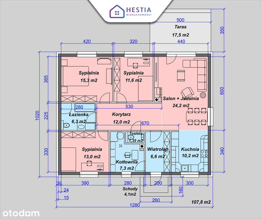 Dom wolnostojący z dużą działką 1200m²! - Pełny obrazek: 4/4