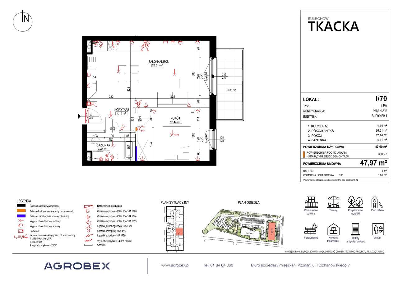 Osiedle Tkacka | mieszkanie 2-pok. | I-70 - Pełny obrazek: 2/7