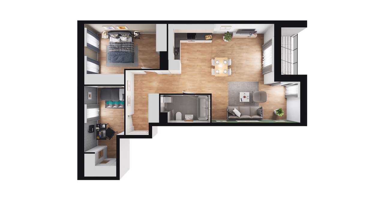 Stara Cegielnia Mielec | mieszkanie 3-pok. | E_M11 - Pełny obrazek: 3/9