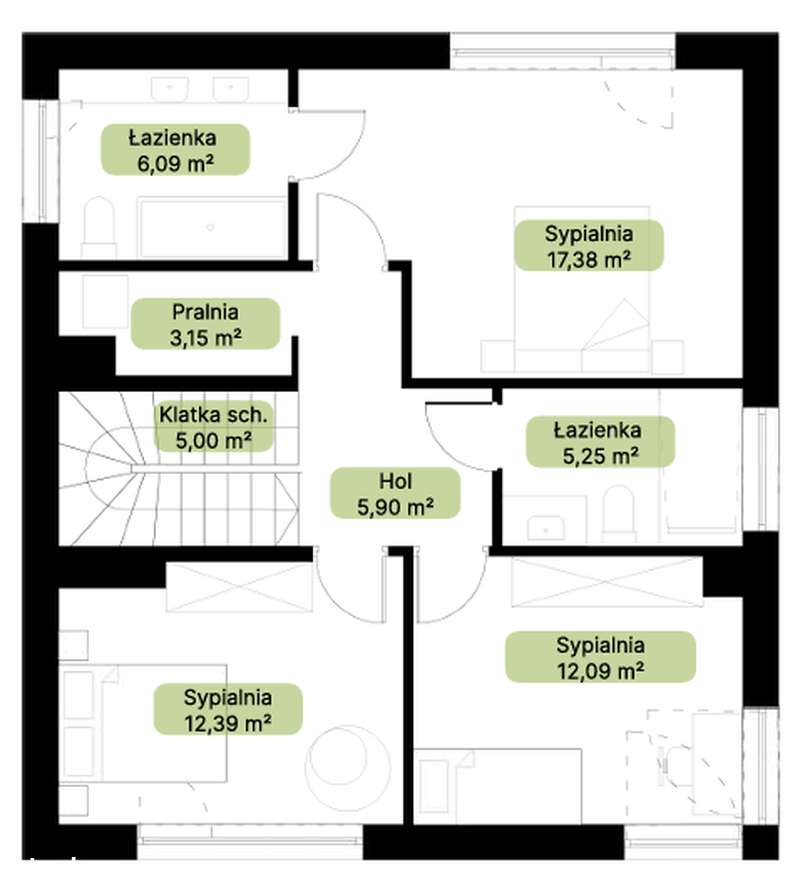 Nowoczesny dom jednorodzinny pod Warszawą-7