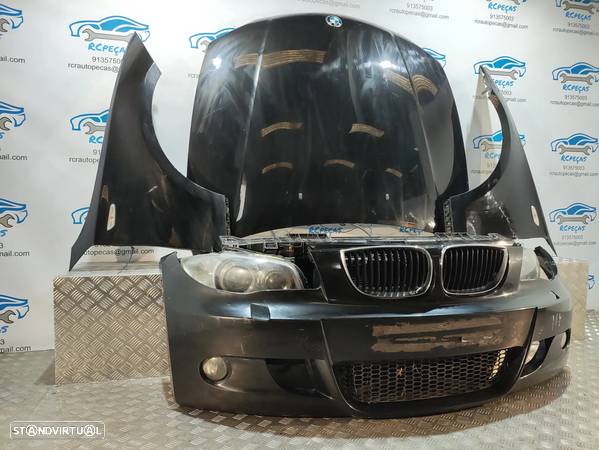 FRENTE COMPLETA BMW SERIE 1 E87 PACK M E81 CAPOT PARACHOQUES GUARDA-LAMAS OTICAS XENON RADIADOR VENTILADOR FRENTE FIBRA REFORÇO - 2