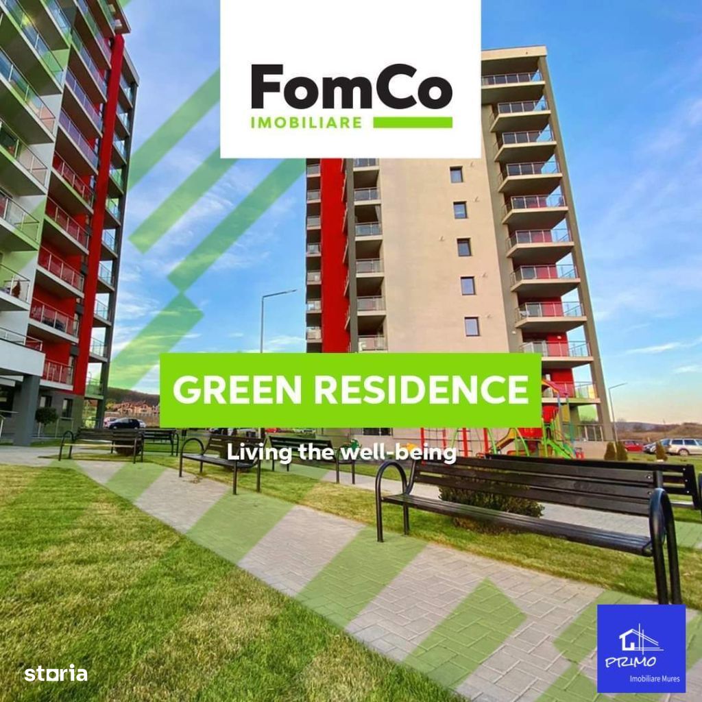 Apartamente noi cu 2 camere, finisate in complex Green Residence