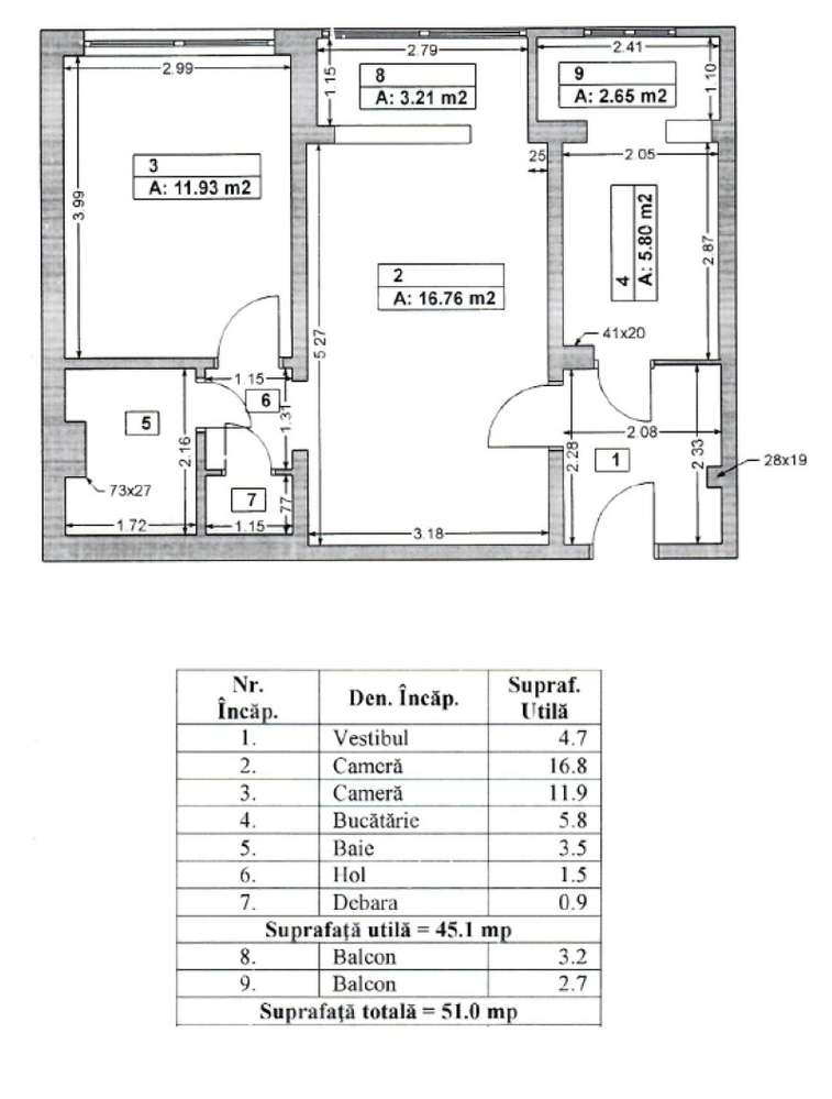 Apartament 2 cam | Berceni | Emil Racovita | Mobilat utilat| Metrou 9'-9