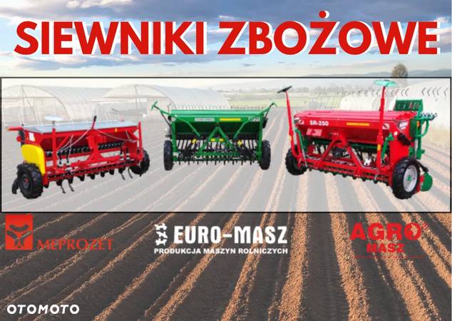 Siewnik zbożowy 2,5/2,7/3 stopkowy / 2-talerzowy EURO-MASZ transport - 1