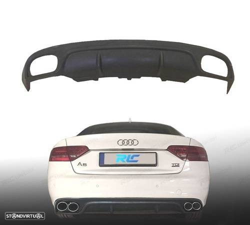 DIFUSOR PARA AUDI A5 COUPE CABRIO 07-11 LOOK DTM RS - 1