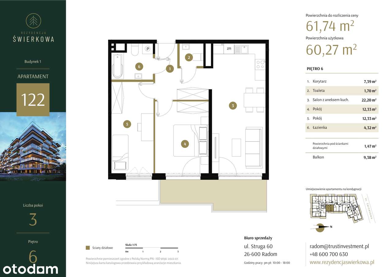 Rezydencja Świerkowa | mieszkanie 3-pok. | 122 - Pełny obrazek: 3/8