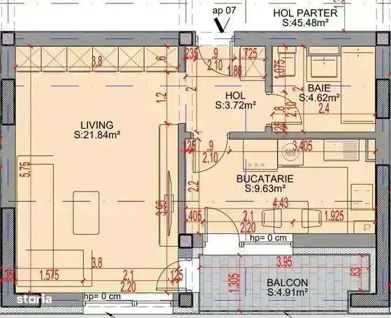 Garsonieră decomandata 44 mp Theodor Pallady | STB | 0% comision - Imagine principală: 3/4