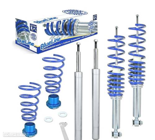 SUSPENSÃO REGULÁVEL COILOVER BLUE LINE PARA BMW SERIE 5 E34 - 1