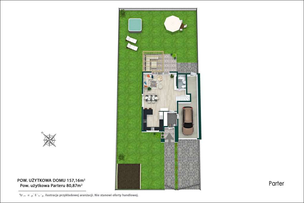 Nowy Bliźniak 157 m² z Dużym Ogrodem-10