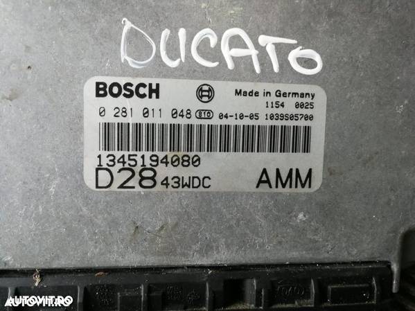 Calculator motor ecu Fiat Ducato Peugeot Boxer 2.8 jtd an 2001-2005 - 2