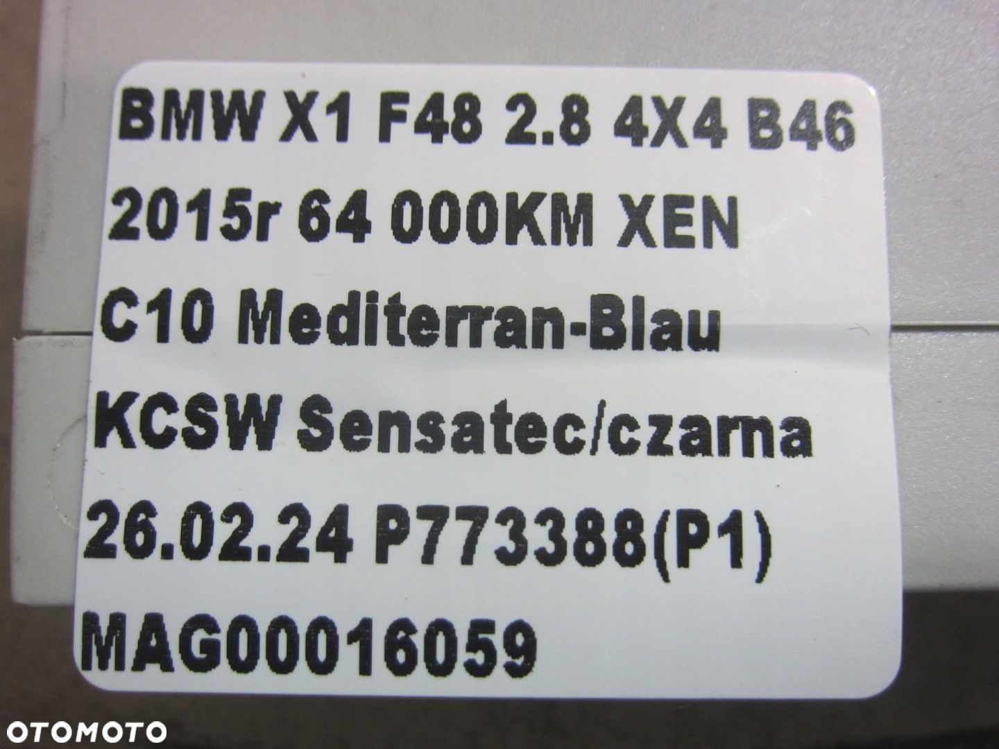 BMW X1 F48 F45 F16 F36 F31 MODUŁ STEROWNIK KLAPY BAGAŻNIKA 61357412610 - 6
