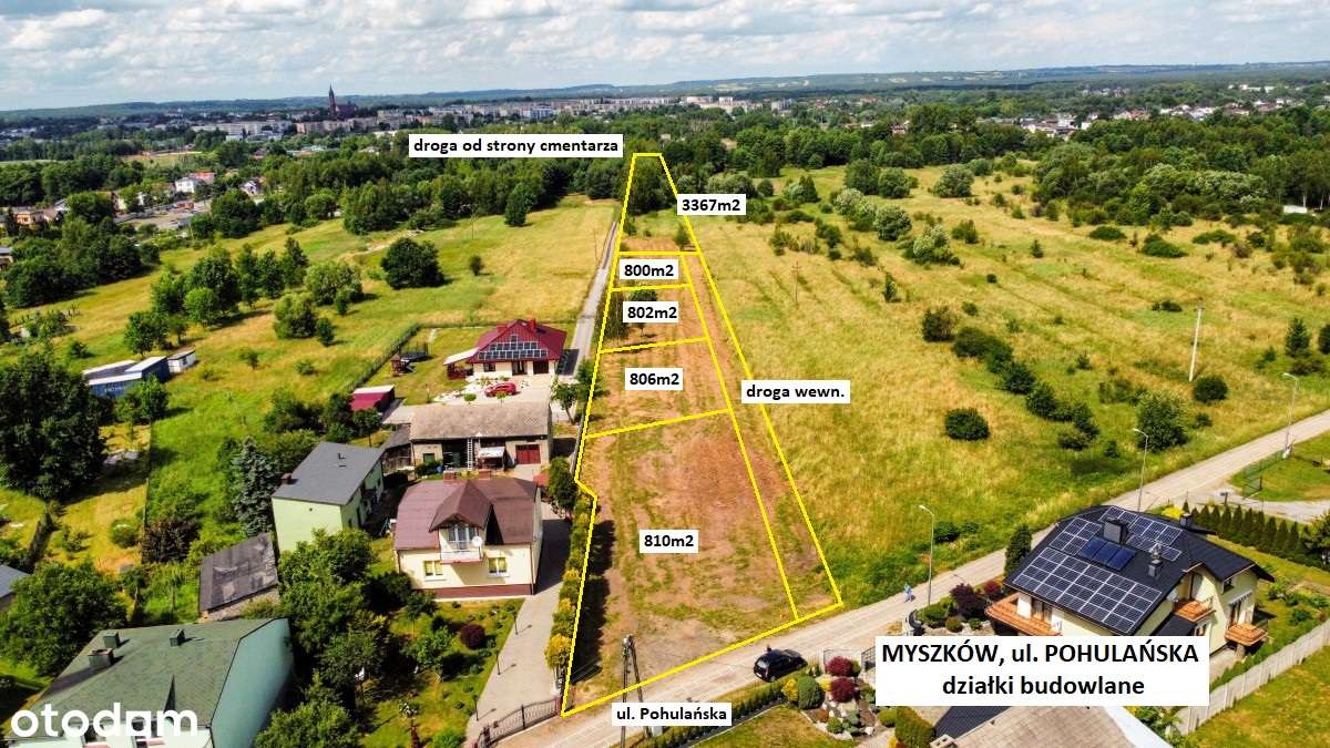 Sale - 10% Myszków działka budowlana (plan) 802m2 cena tylko 88.900zł-11