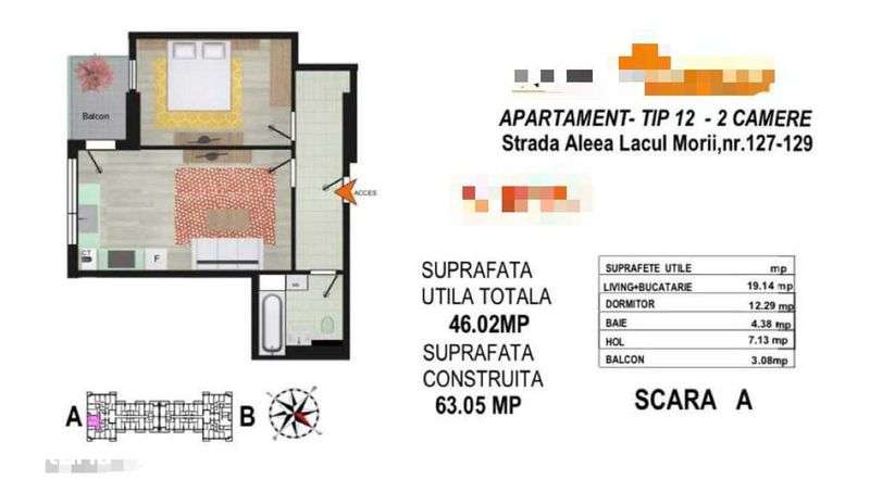 Studio de vanzare Lacul Morii-Novum Residence