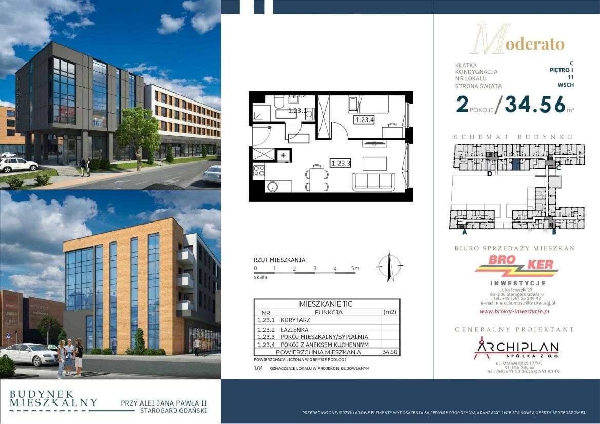 Moderato I​I​I | mieszkanie 2-pok. | C11 - Pełny obrazek: 2/9